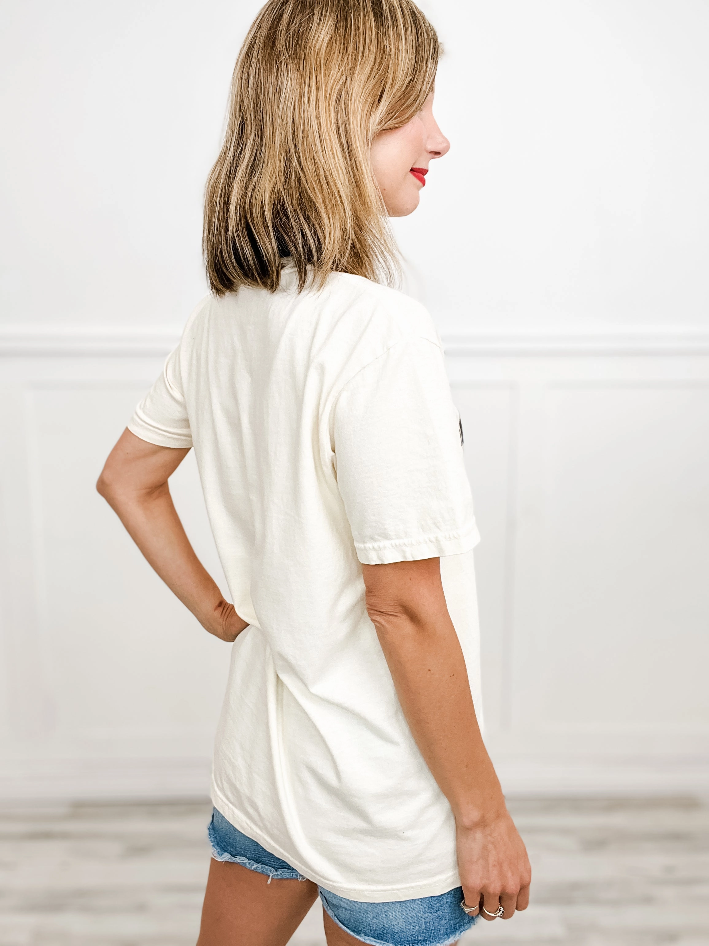 Flatlock Seams Memorial Day Honor and Remember Graphic Tee