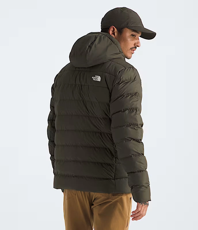 Men's Aconcagua 3 Lined Hoodie | New Taupe Green Durable Coating High Collar Design