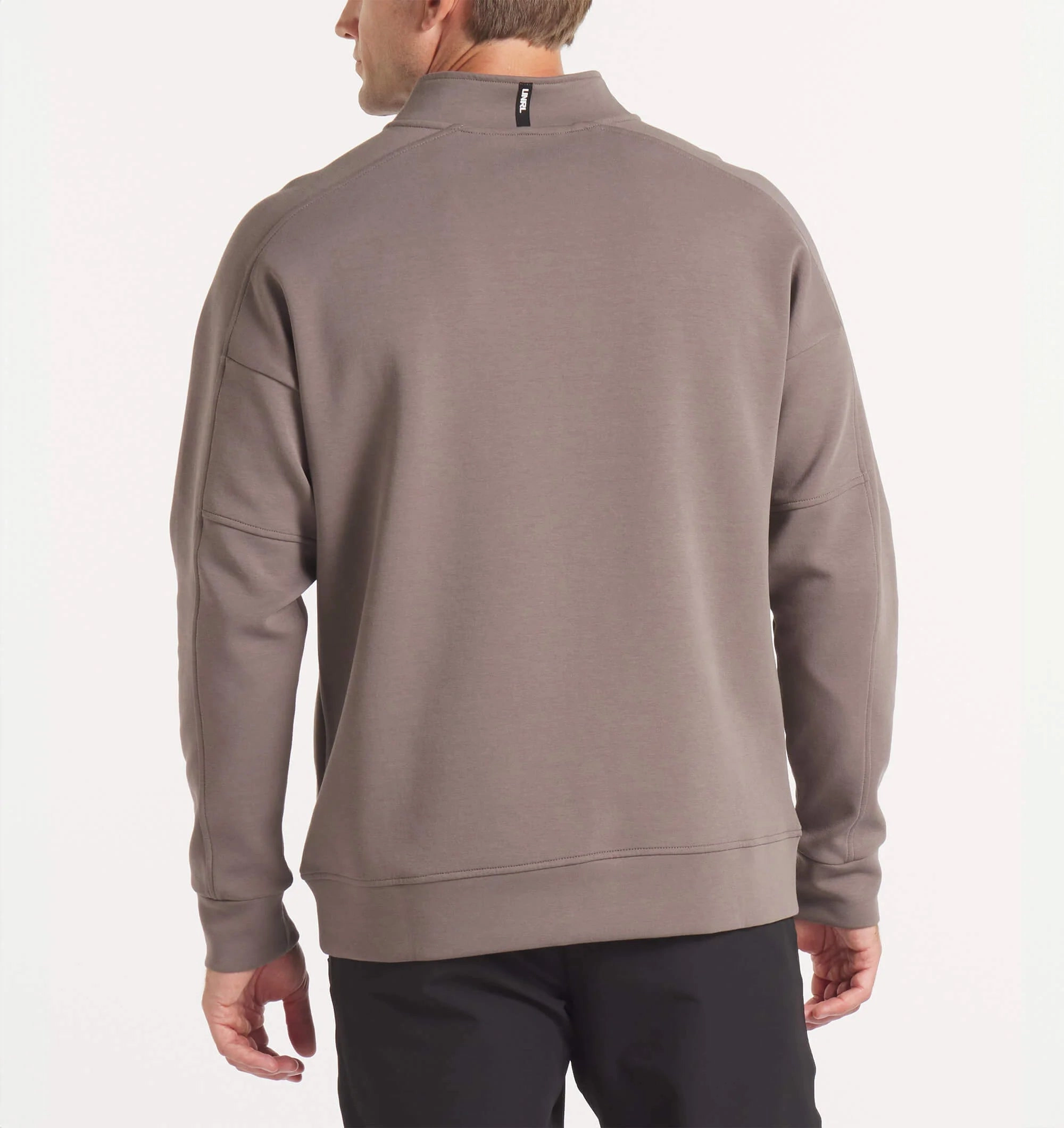 Men's UNRL Outbound Quarter Zip | Dark Taupe Edgy Fashion