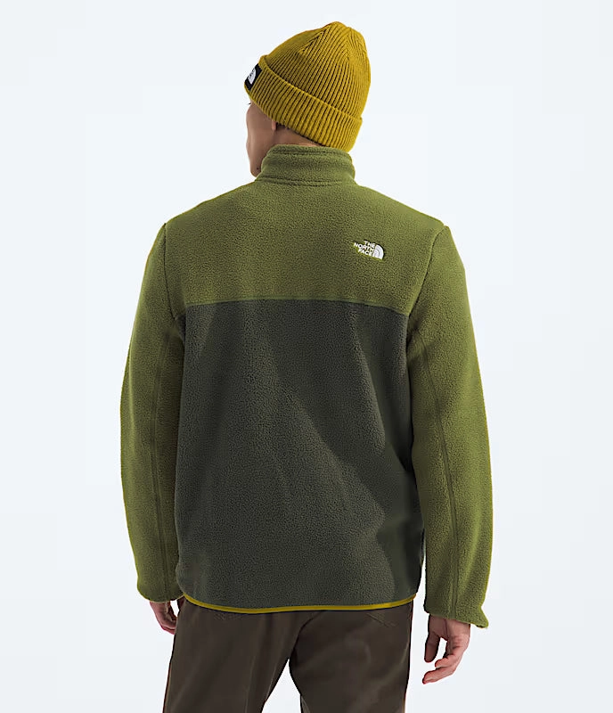 Men's Yumiori 1/4 Zip | New Taupe Green/Woodland Green/Deep Dijon Stretch Paneling