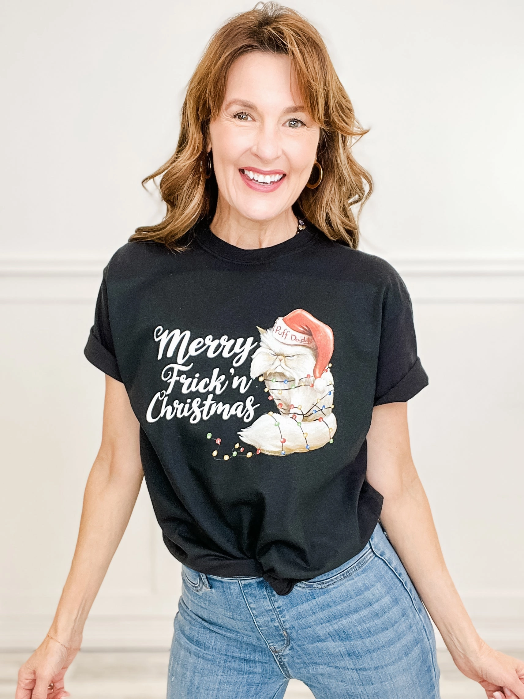 Merry Frick'n Christmas from Puff Daddy Graphic Top HeatSealed Seams