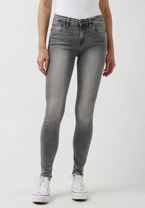 Quality Staple Mid Rise Skinny Alexa Women's Jeans in Light Carbon Grey - BL15671