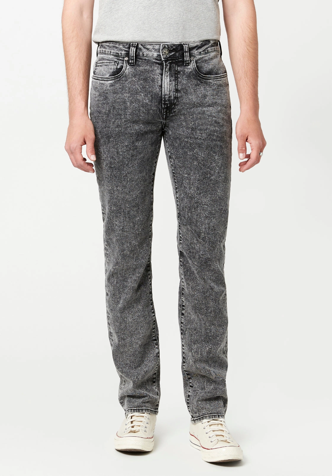 Slim Ash Men's Jeans in Dark Acid Wash - BM22757 Non Stretch Denim