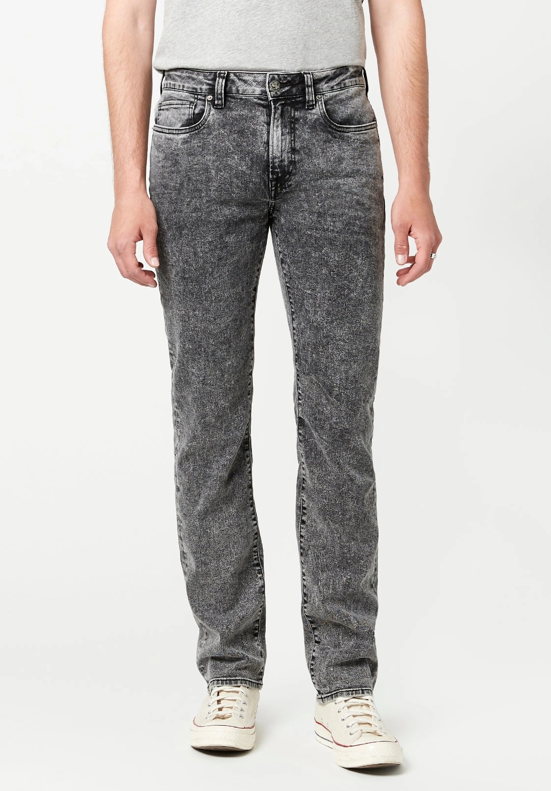 Effortless Waist Slim Ash Men's Jeans in Dark Acid Wash - BM22757