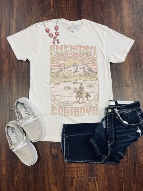 UV protection coating American Cowboys Graphic Tee