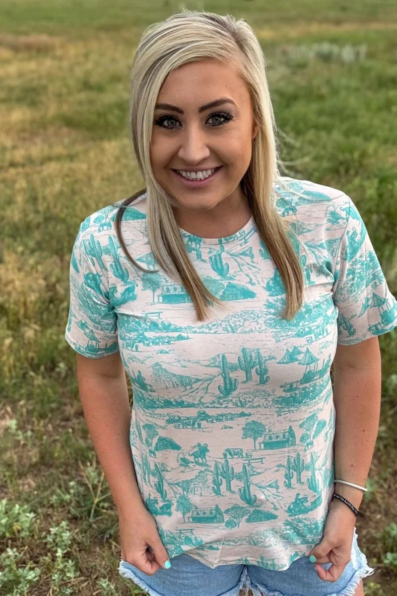 Sterling Kreek Small Town Crew Neck Tee LayeredPanel