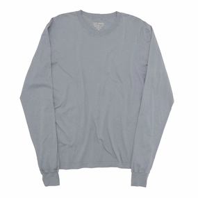 Long Sleeve Crew Neck Cotton Tee - Iron #9022 MultiPocket Configuration