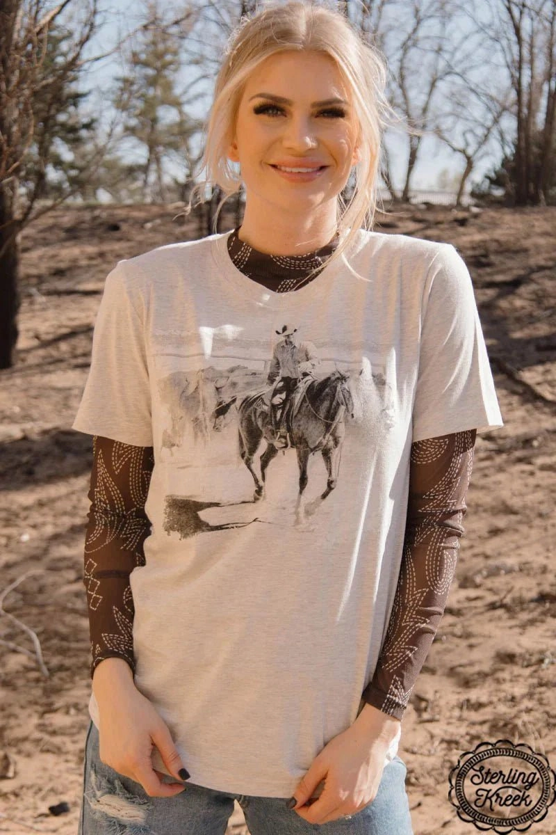 Plus Size Sterling Kreek Kick The Dust Up Top Tagless Design