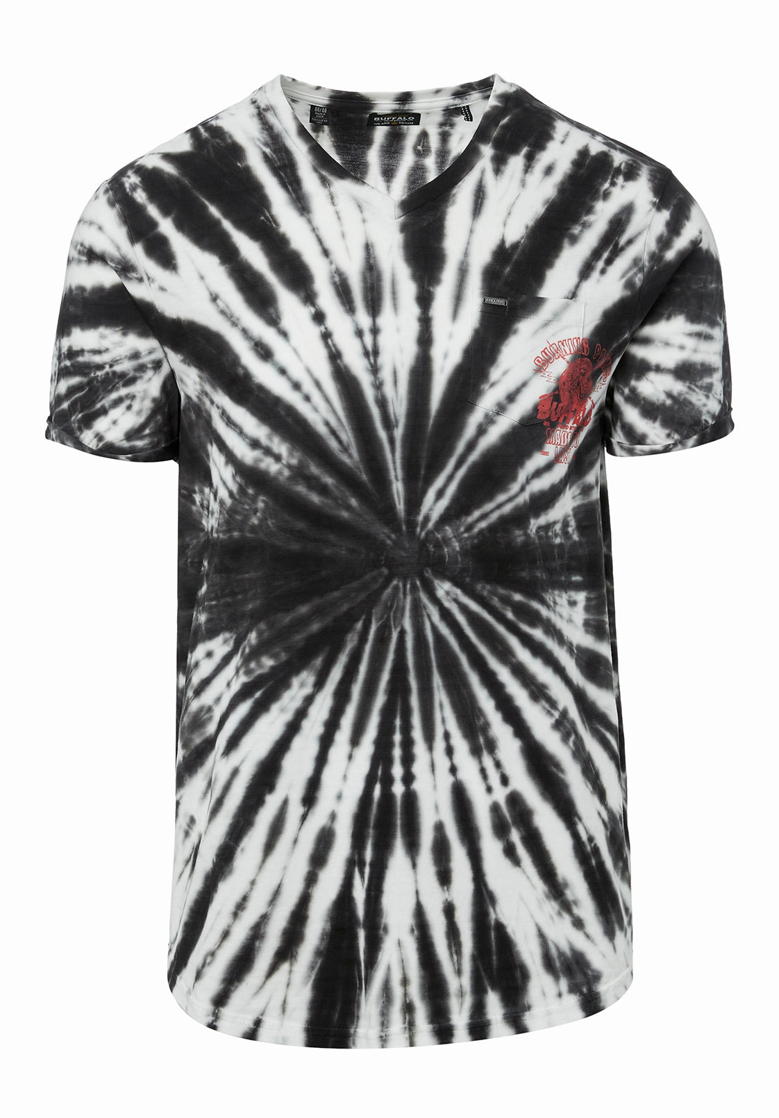 Compact Thermal Insulation Kolis Tie Dye Black & White T-Shirt - BM23933