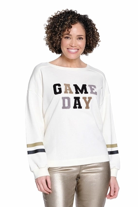 Game Day Sweatshirt - Ivory Cooling Technology LightweightTexture