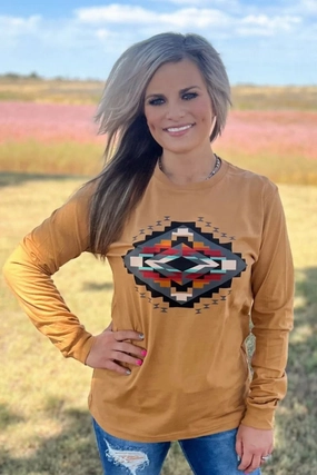 Sterling Kreek Fall Sunset Long Sleeve Tee PocketDetails