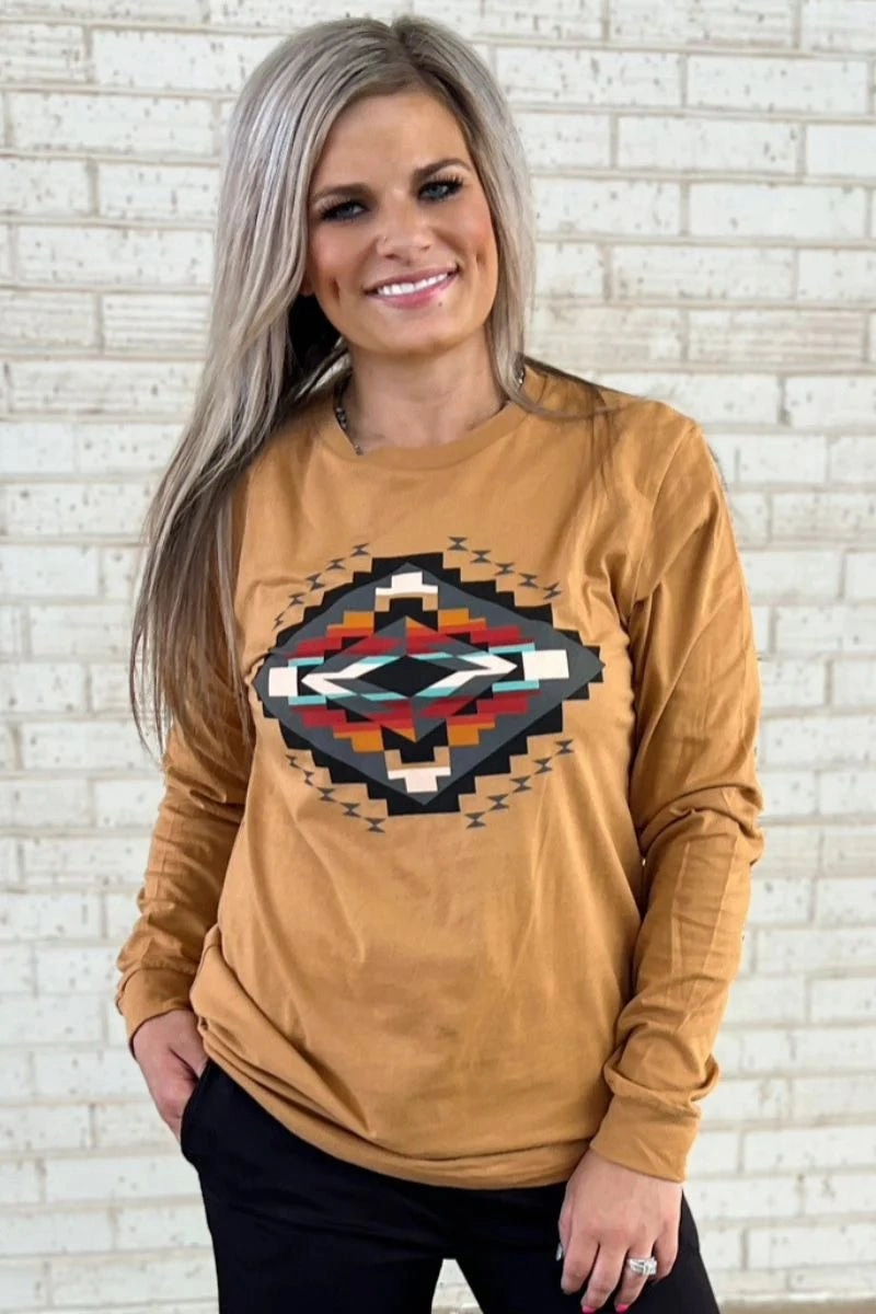 RaglanSleeve DurableBlend Sterling Kreek Fall Sunset Long Sleeve Tee