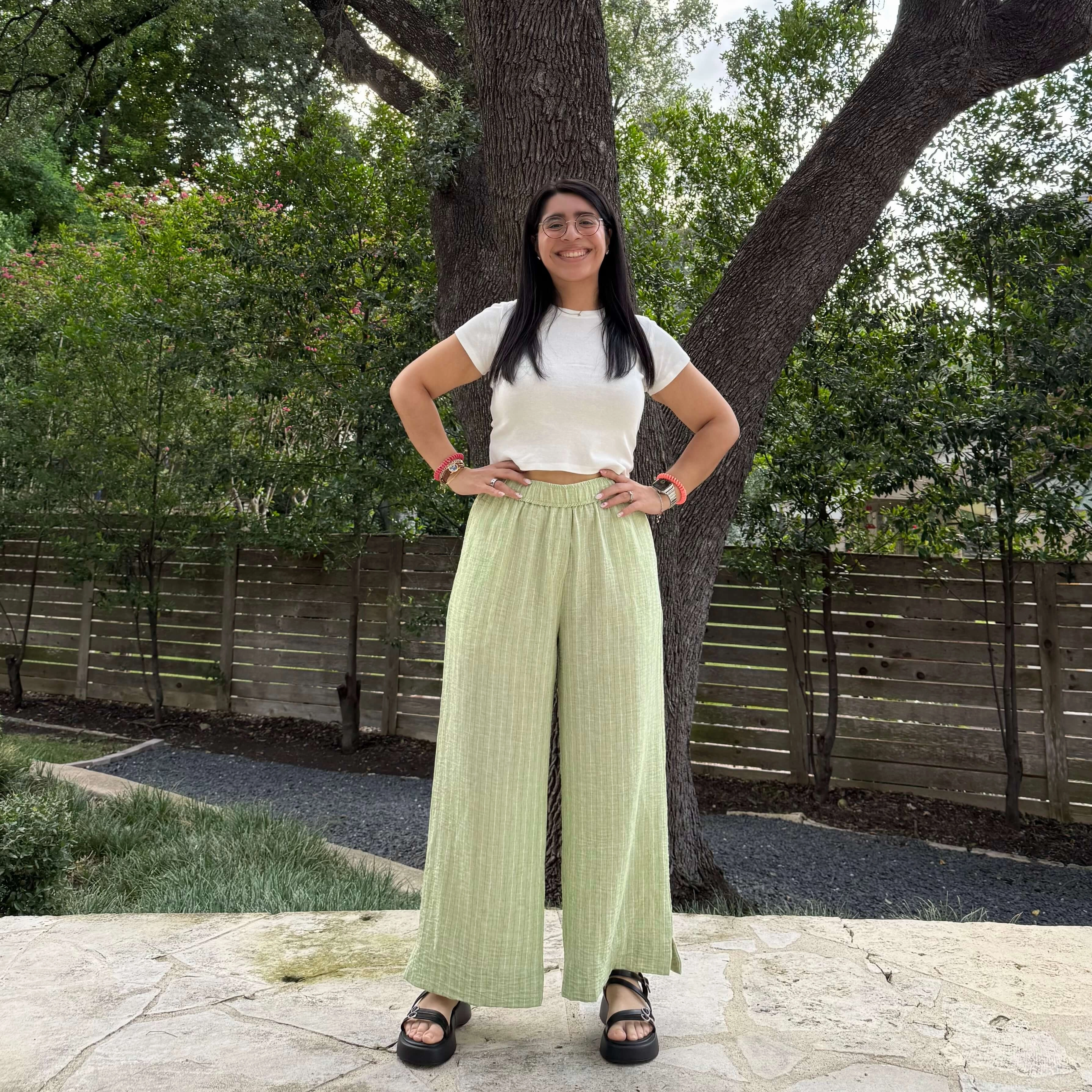 AbrasionResistantPanels Machine washable 26" Inseam Picnic Pants - Celery *Clearance Sale*