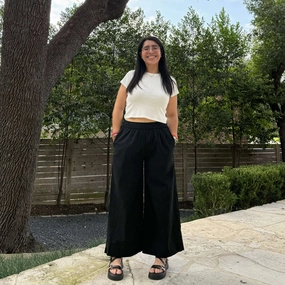 Indoor Comfort 26" Inseam Picnic Pants - Solid Black *Clearance Sale*