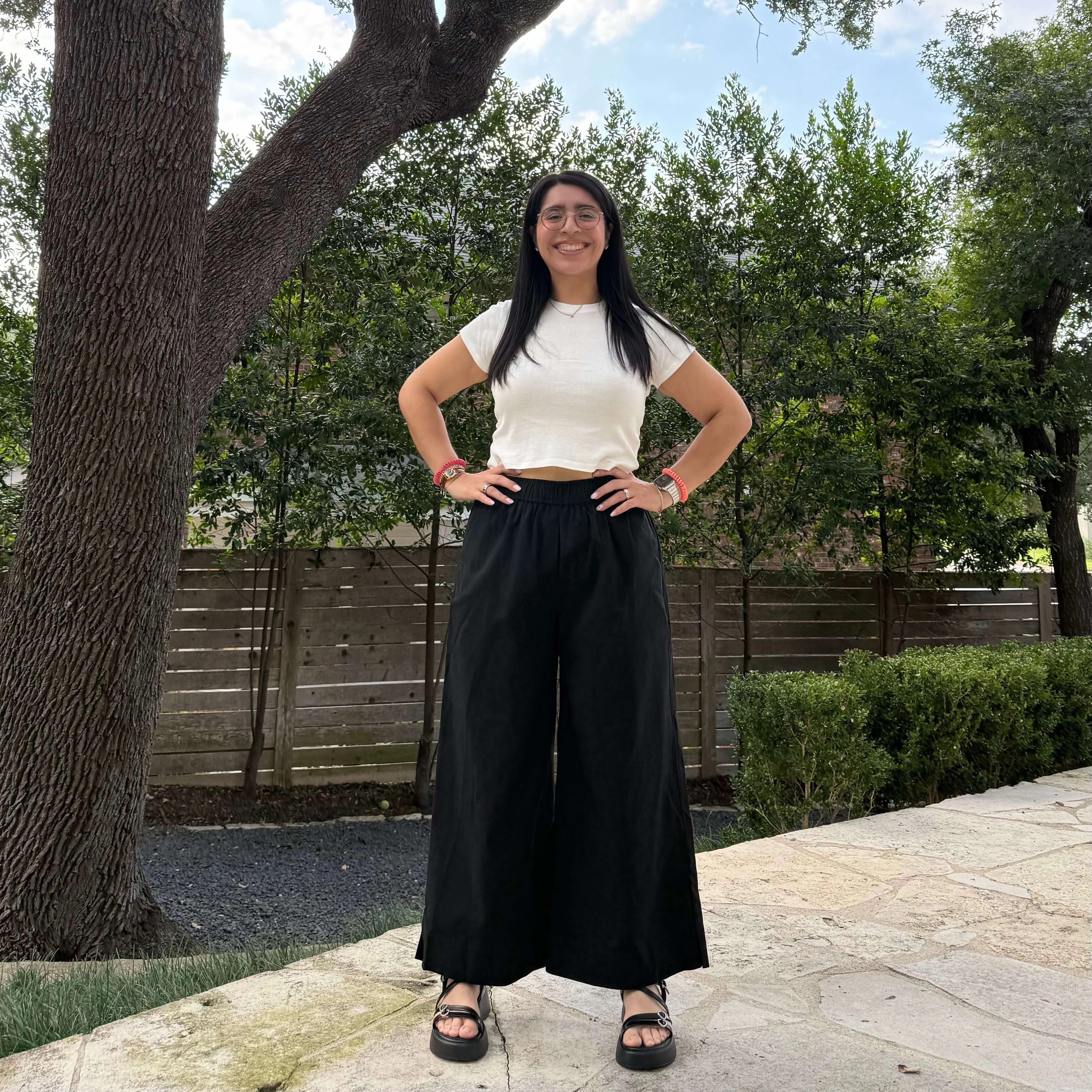 26" Inseam Picnic Pants - Solid Black *Clearance Sale* Feminine Fit Work Comfort