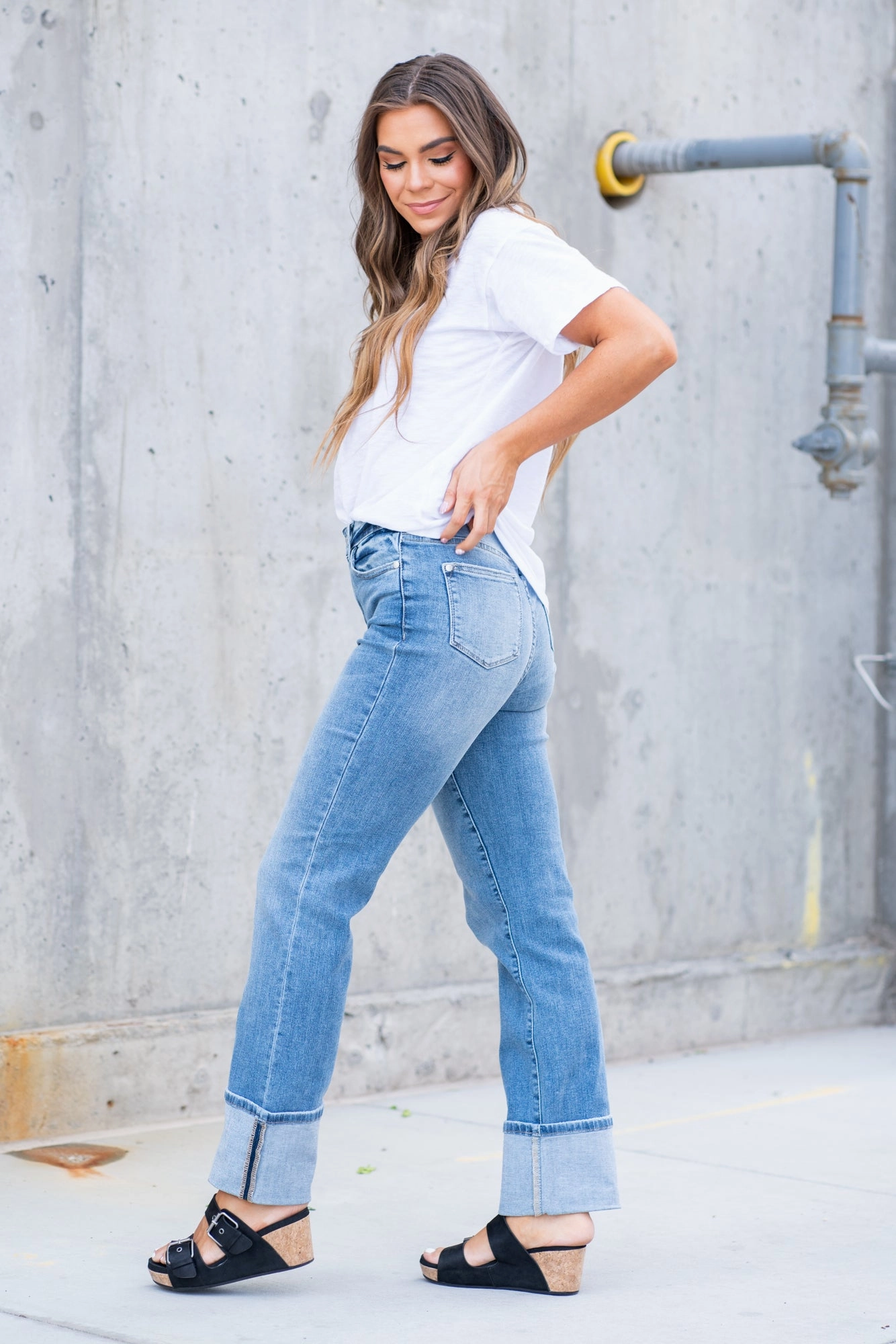 Office Wear Couple Look Work Ready Torrington High Rise Cuffed Straight Regular & Plus Size