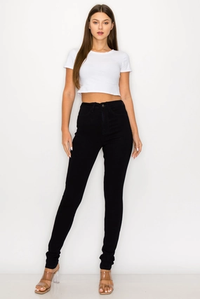 4263 Women's Super High Waisted Skinny Jeans Party Look Earthy Night Out Neutral Textured