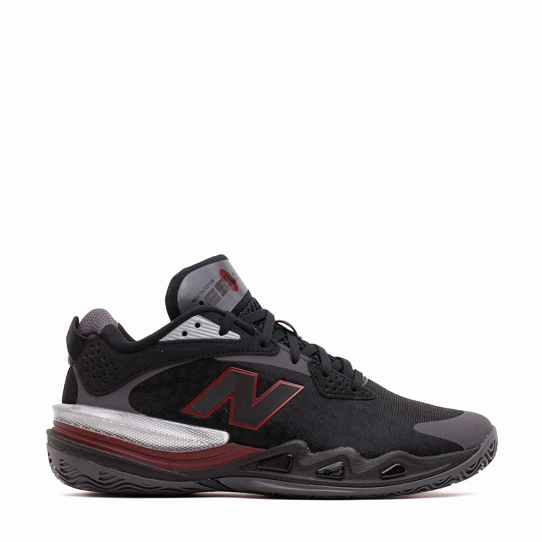 New Balance Basketball Unisex Hesi Low v2 Black Crimson BBHSLMT2 Fast Motion Frame