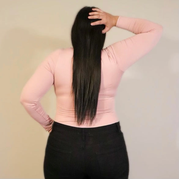 Plus Cut It Out Body Suit* Tactile Soft Texture Stretch waistband