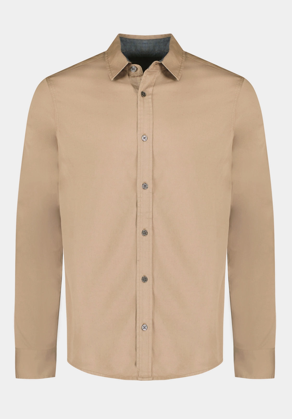 Sagrani Men's Long-Sleeve Shirt, Dune - BM24688 Sporty Look Fashion staples