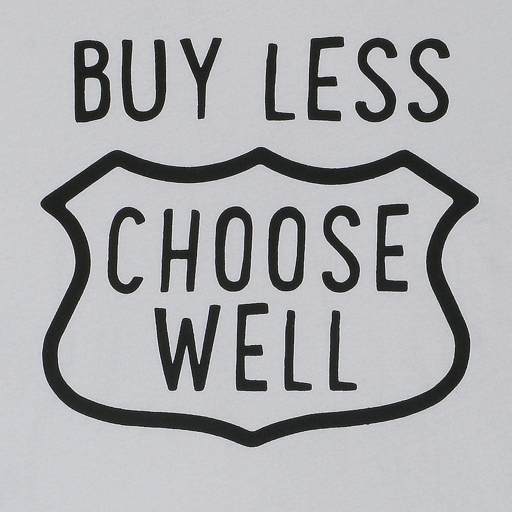 "Buy Less, Choose Well" Short Sleeve Men's Tee - Frost OdorControl Technology Fashionable Look