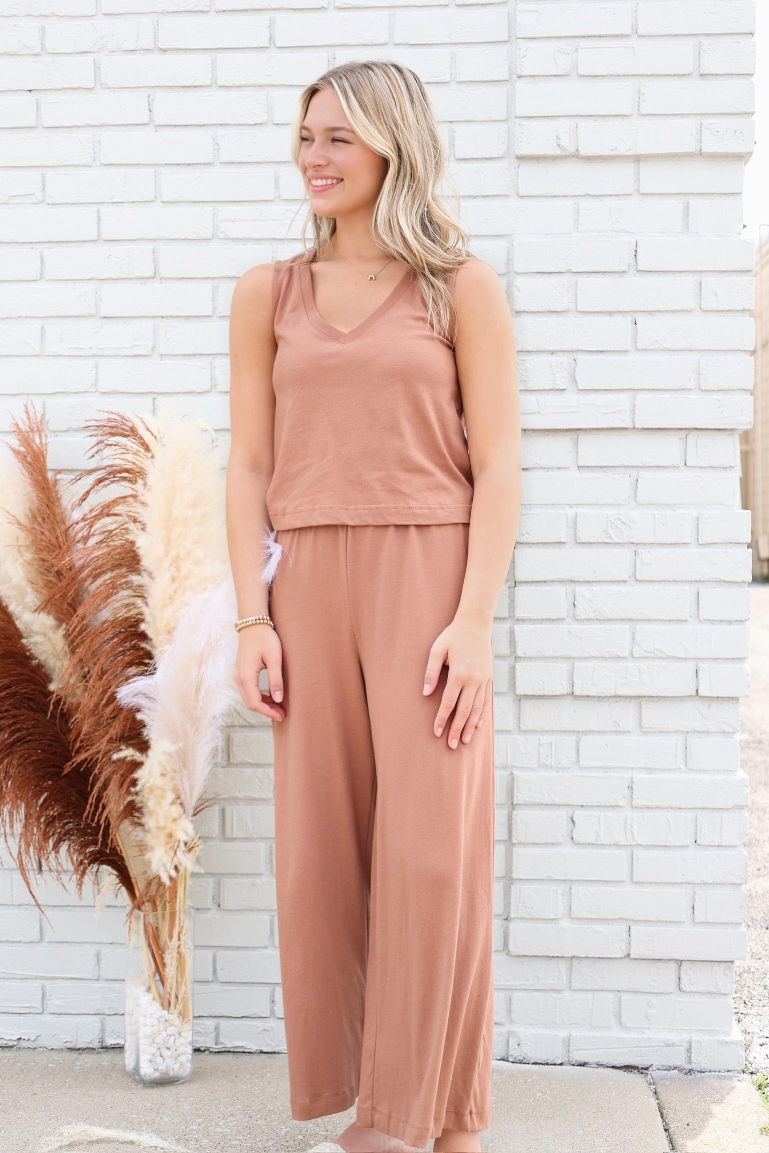 Packable Fit Scout Jersey Flare Pant - Teakwood