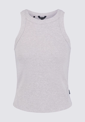 ZeroWaste Construction SnagProof Regine Women's Ribbed Tank Top, Heather Grey - KT0141S