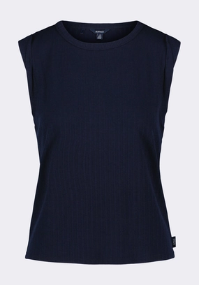 Elayne Women??s Sleeveless Top, Navy - KT0191P UVProtectionCoating