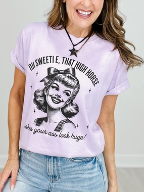 Sporty Tee Summer Sweater Oh Sweetie, Sassy Rhinestones Graphic Tee