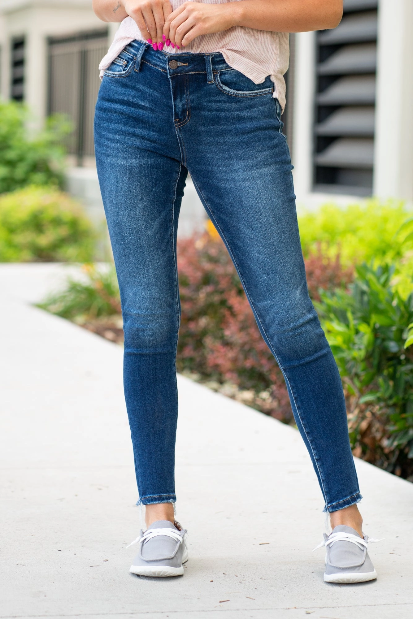 Popular Option Ordinary People Mid Rise Ankle Skinny Regular & Plus Sizes