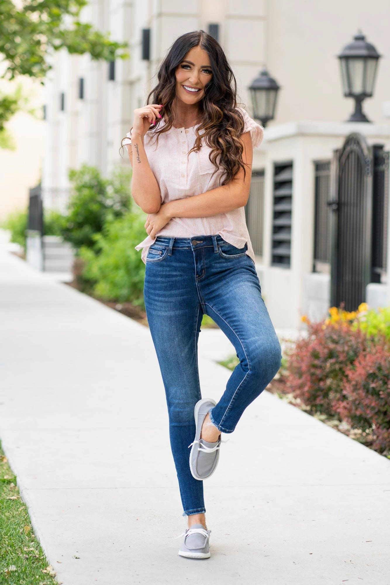 Timeless Look Smooth Shape Ordinary People Mid Rise Ankle Skinny Regular & Plus Sizes