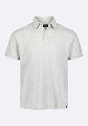 Kindell Men's Short-Sleeve Pique Polo, Heather Grey - BM24608 AdjustableHemCuffs
