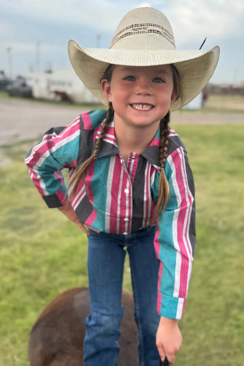 Soft Cotton Blend KIDS Sterling Kreek New to Country Button Up