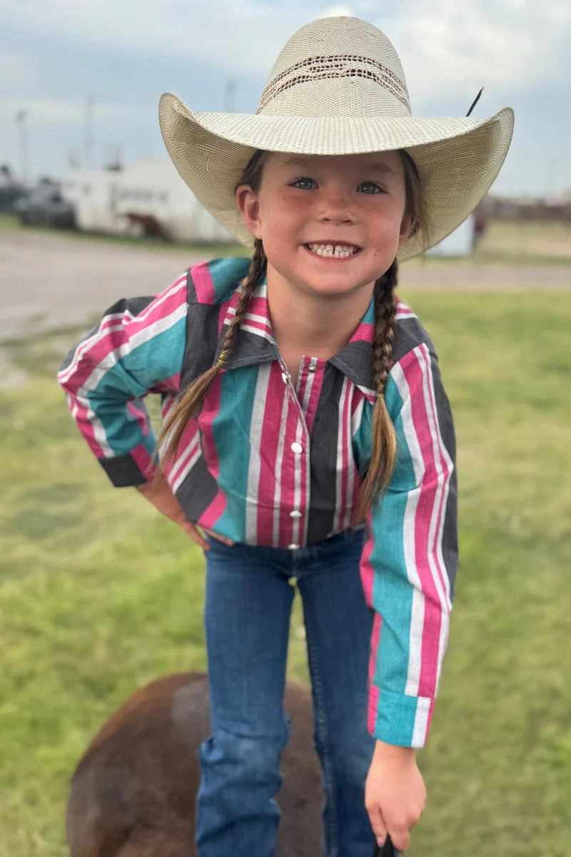 KIDS Sterling Kreek New to Country Button Up DoubleLayeredFabric