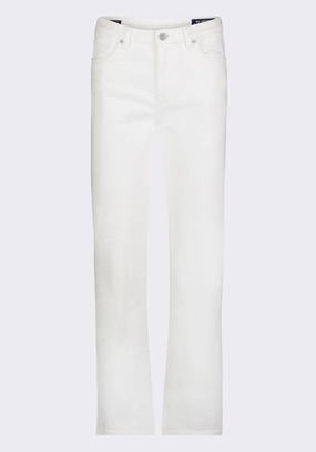 High Rise Straight Jayden Women's Pants, White - BL16085 Hiking Gear Long Use