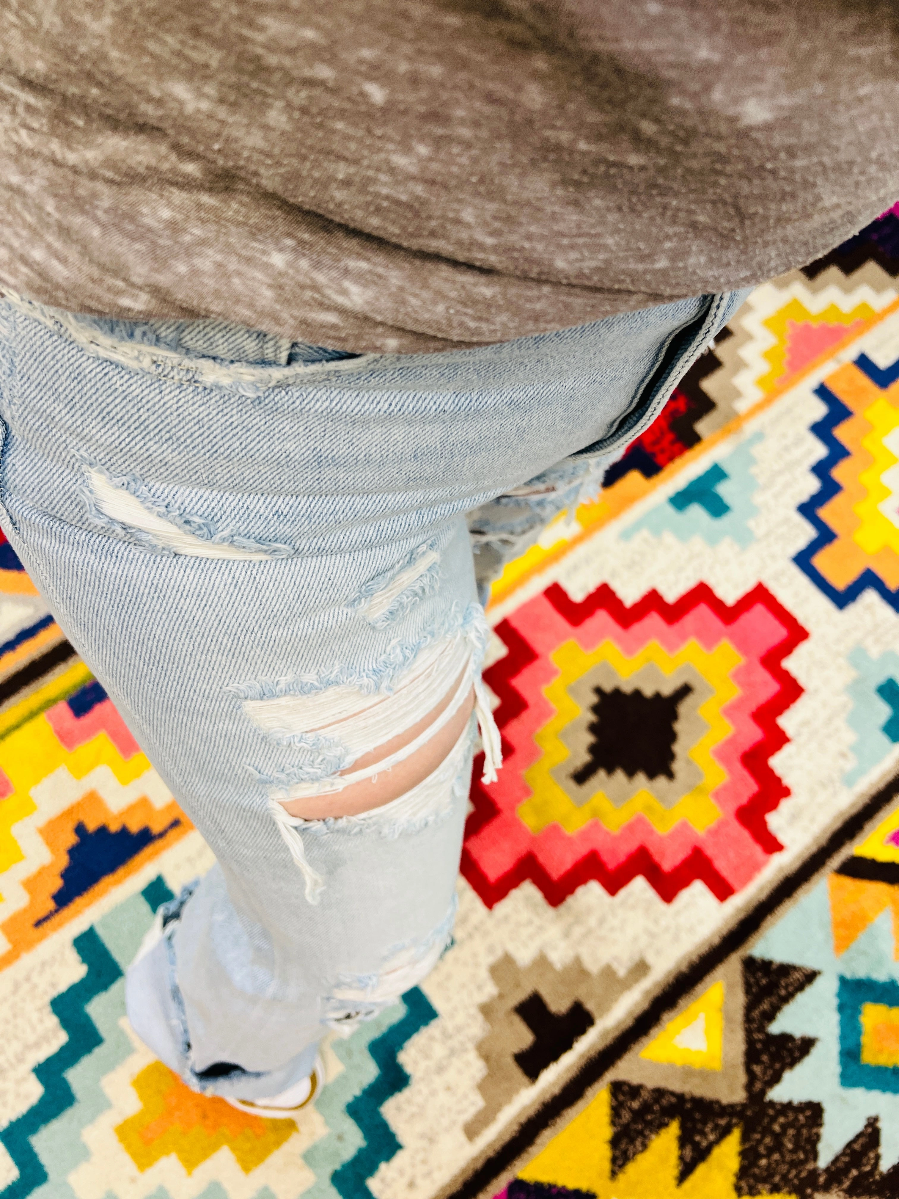 Petra 123 Heavy Distressed High Rise Rigid Vintage Flare All-day Comfort