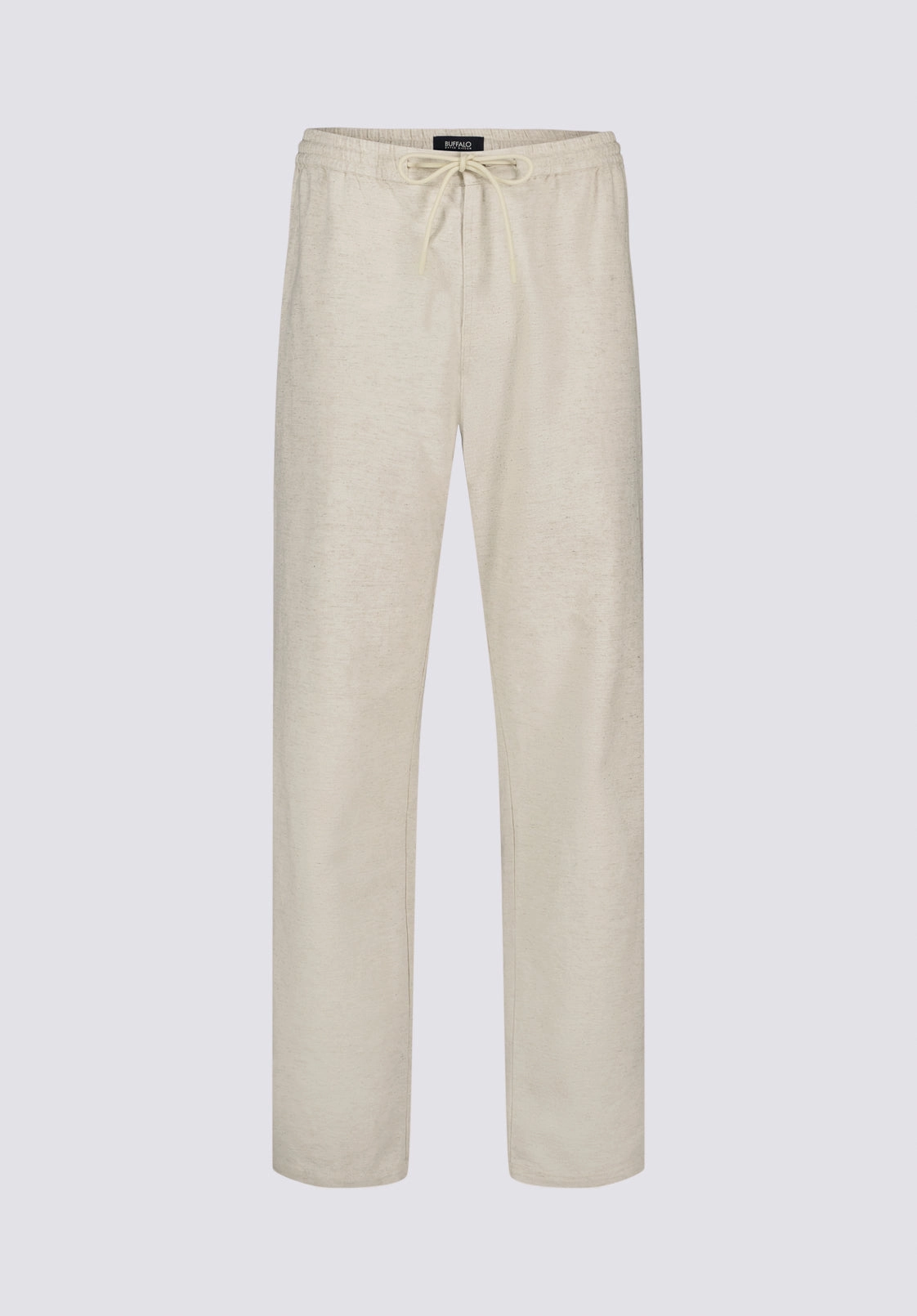 Comfortable Fit Look Pilsen Men's Linen-Blend Straight-Leg Pull-On Pants, Milk - BM24724