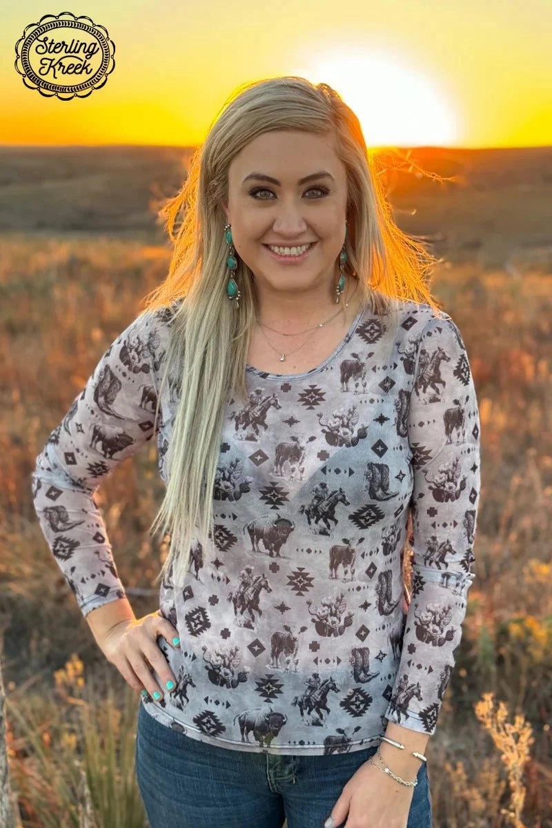 PLUS Bison Kreek Top AntiOdorTreatment Compact Stitching