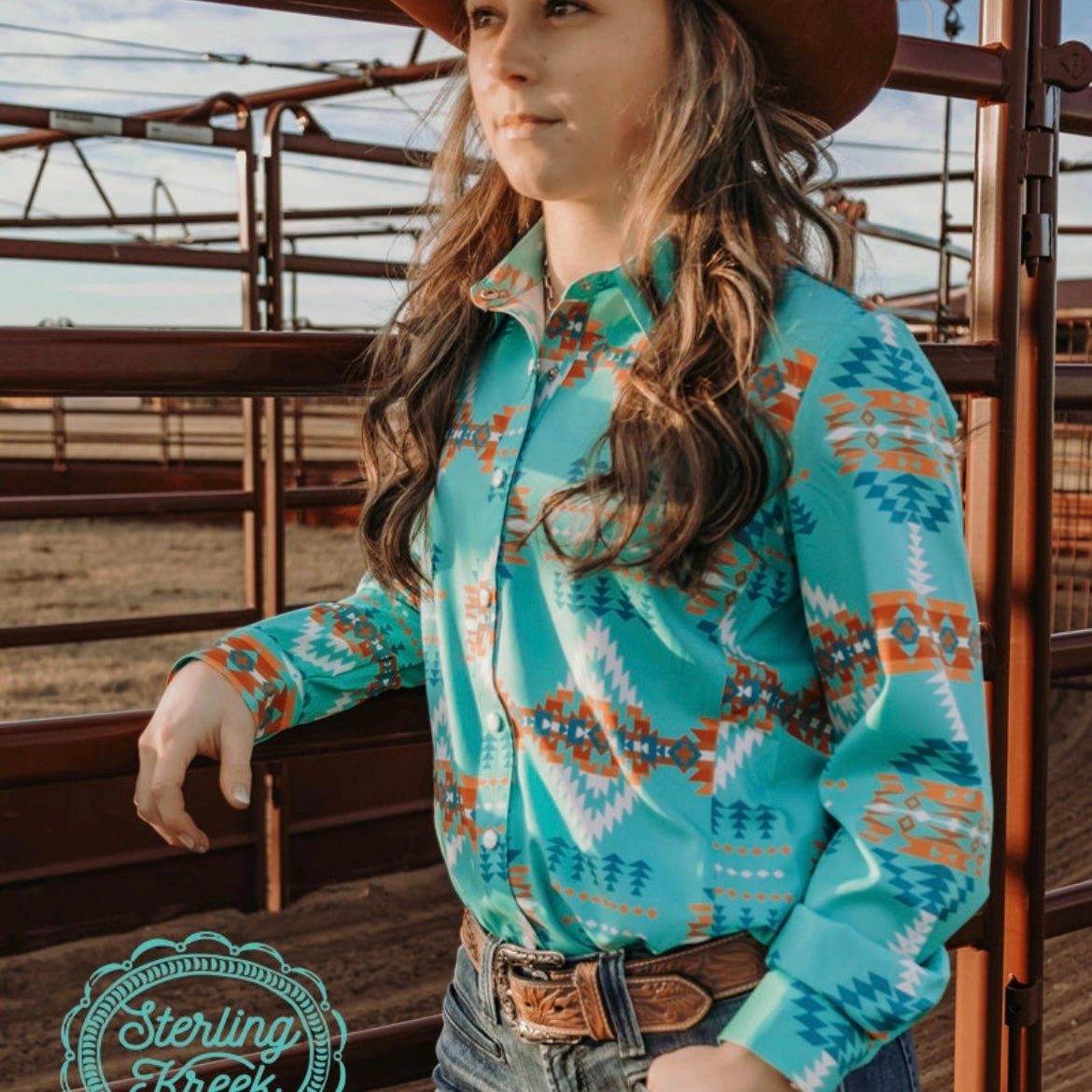 Fashionable Fit Antimicrobial Finish Plus Chocktaw Bingo Top