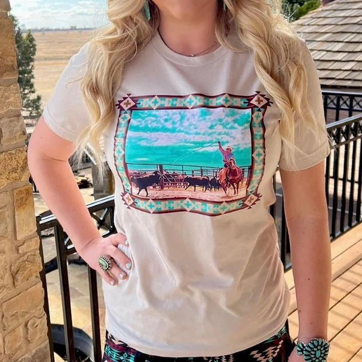 High Density Weave Plus Cowboy Cool Tan Tee