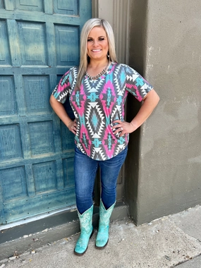 Plus Montezuma Top MultiFunctionalDesign Office Attire