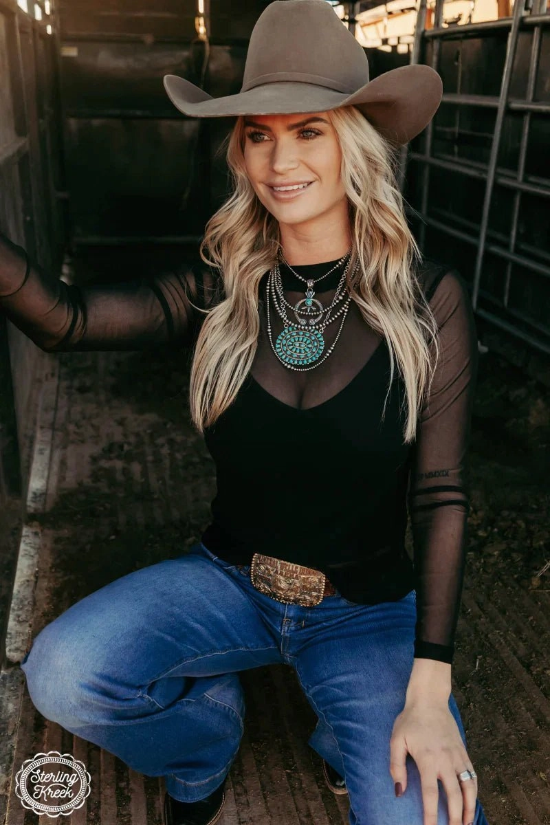 PLUS Night Sky Top Interlock Stitching