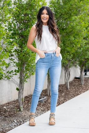 Rainy Day High Quality Natural Fit Plus Size Katya High Rise Skinny