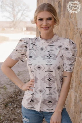 PLUS Sterling Kreek Aztec Canyon Top ButtonFront