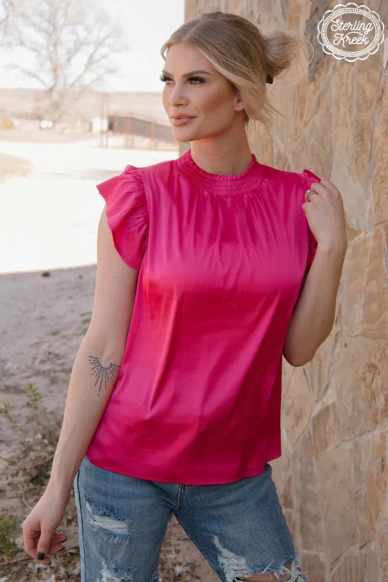 PLUS Sterling Kreek Pink Babydoll Top SweatAbsorbent