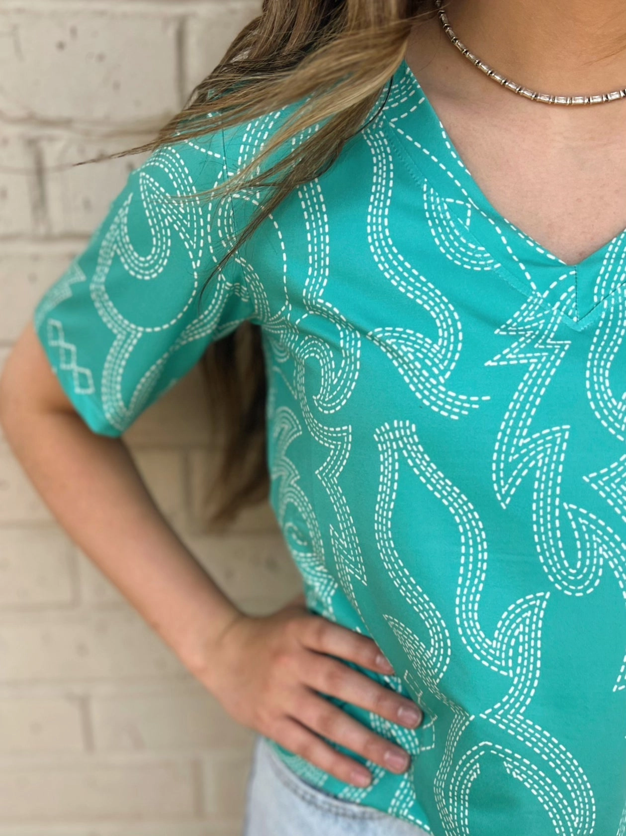 Snag Free Fabric NonToxicCoating PLUS Sterling Kreek Road Trippin Top