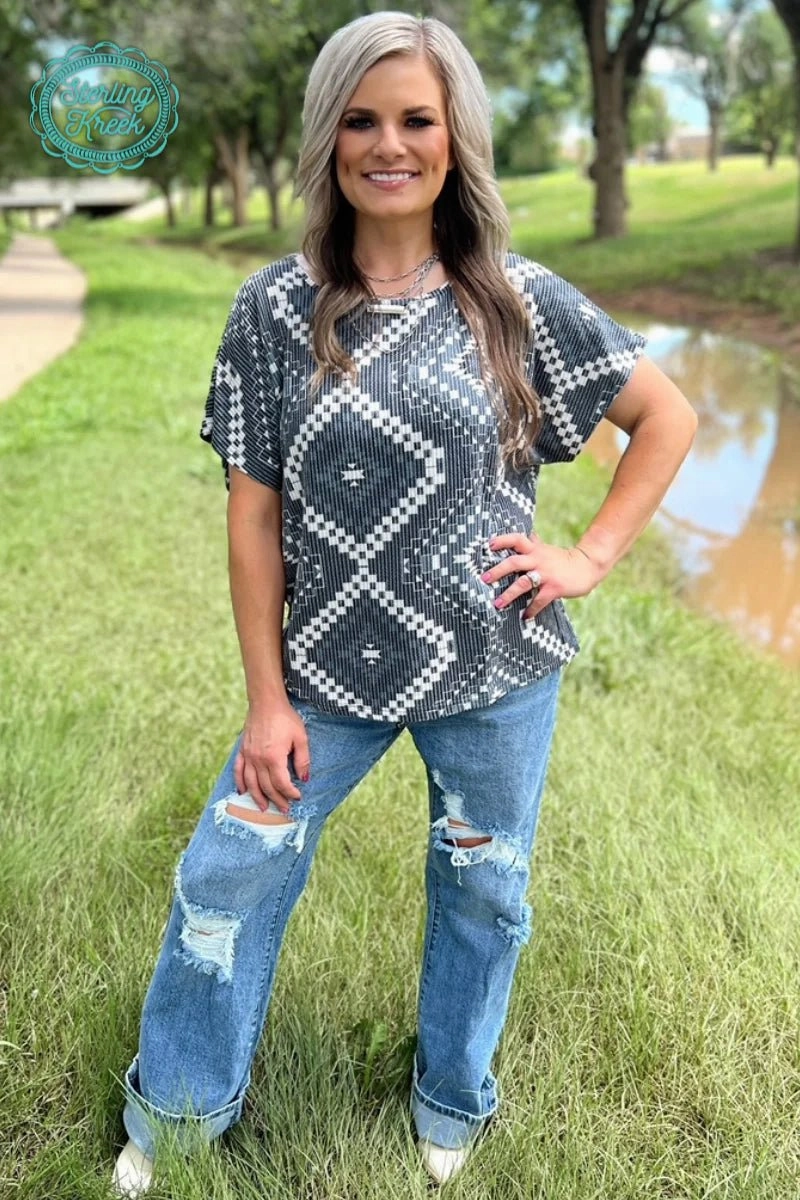 Ribbed Trim Details PLUS Sterling Kreek Take It Slow Top