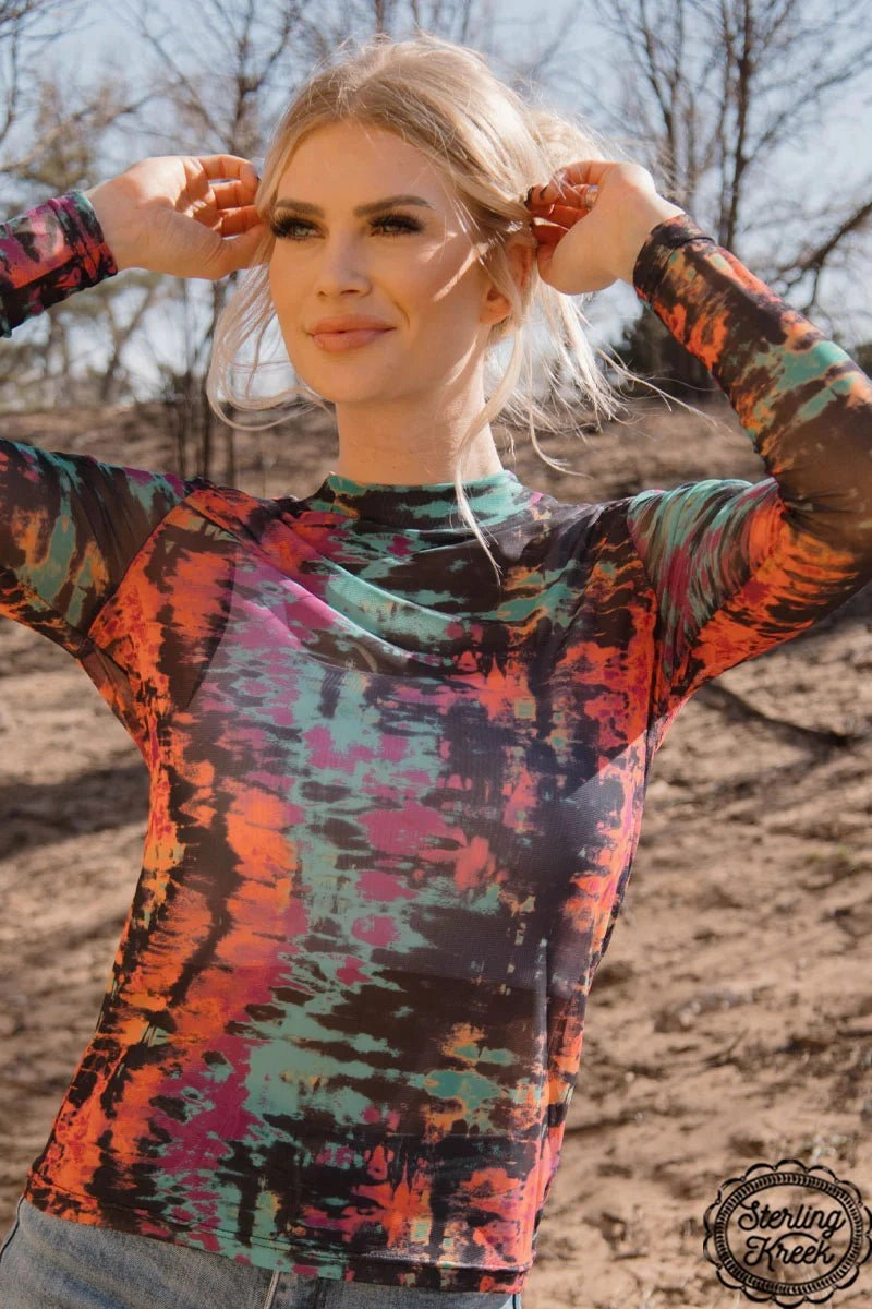 Double Layered Hem Reinforcement PLUS Sterling Kreek Wild As Her  Mesh Top