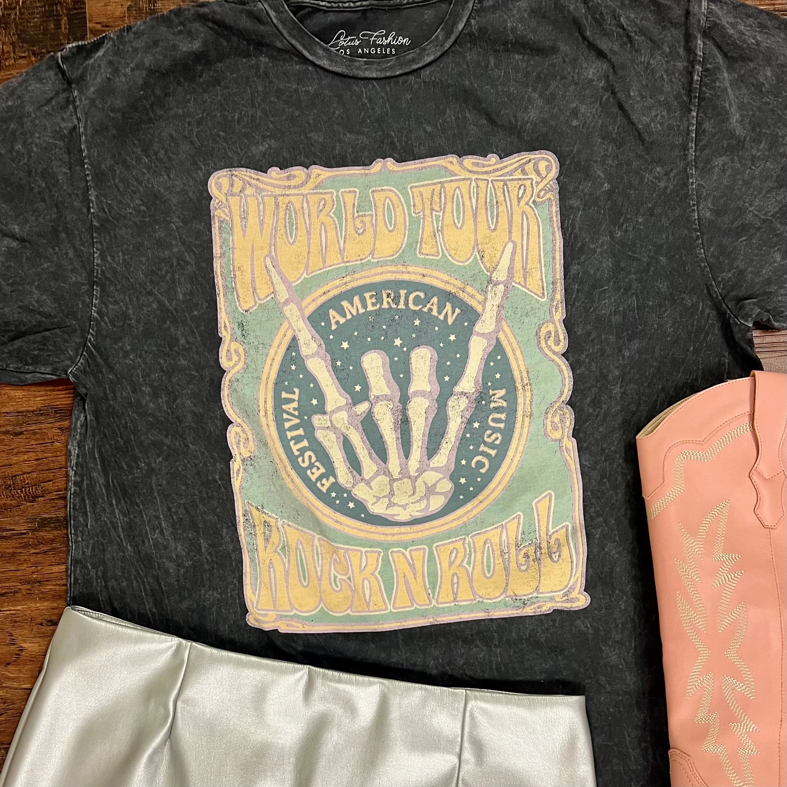 PLUS World Tour Rock & Roll Graphic Tee OdorControl