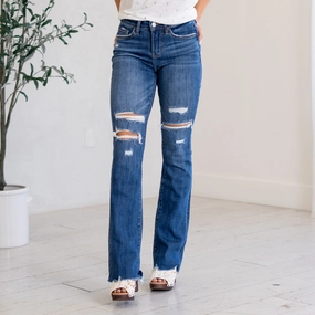 Poplar Path High Rise Boot Cut Regular & Plus Sizes Night Out Rainy Day Smooth Loose Versatile